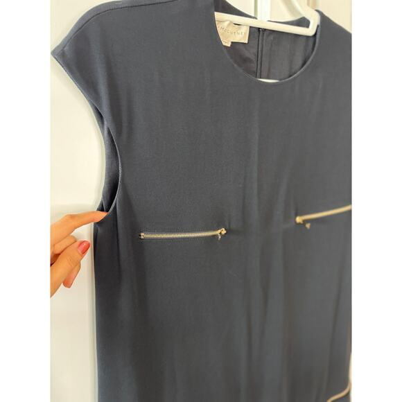 STELLA MCCARTNEY $1,995 Gisella Crepe Mini Zipper Shift Dress Black |  4-6 - Picture 13 of 13